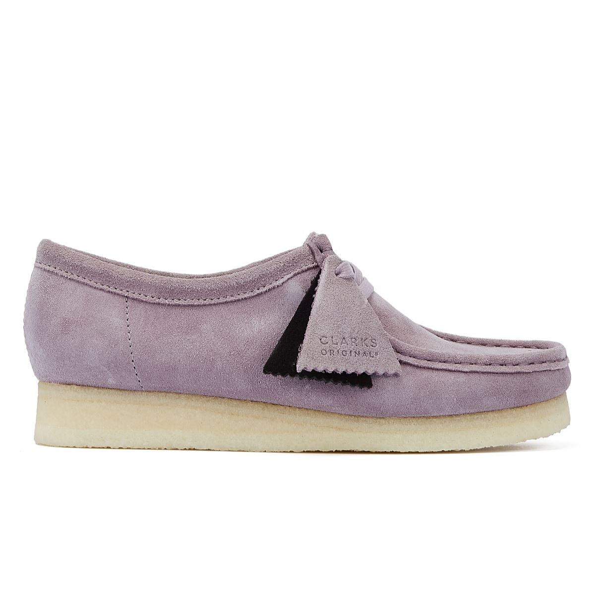 Clarks Chaussures De Confort Femme Wallabee En Daim Mauve