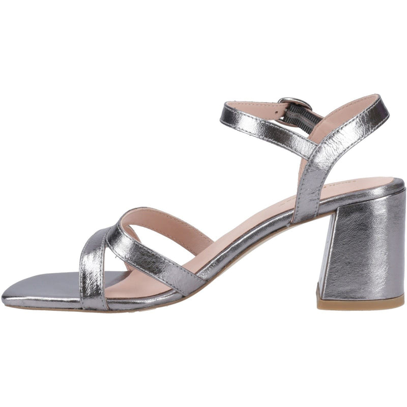 Hush Puppies Nalani Sandales Pour Femmes En Cuir Couleur Étain