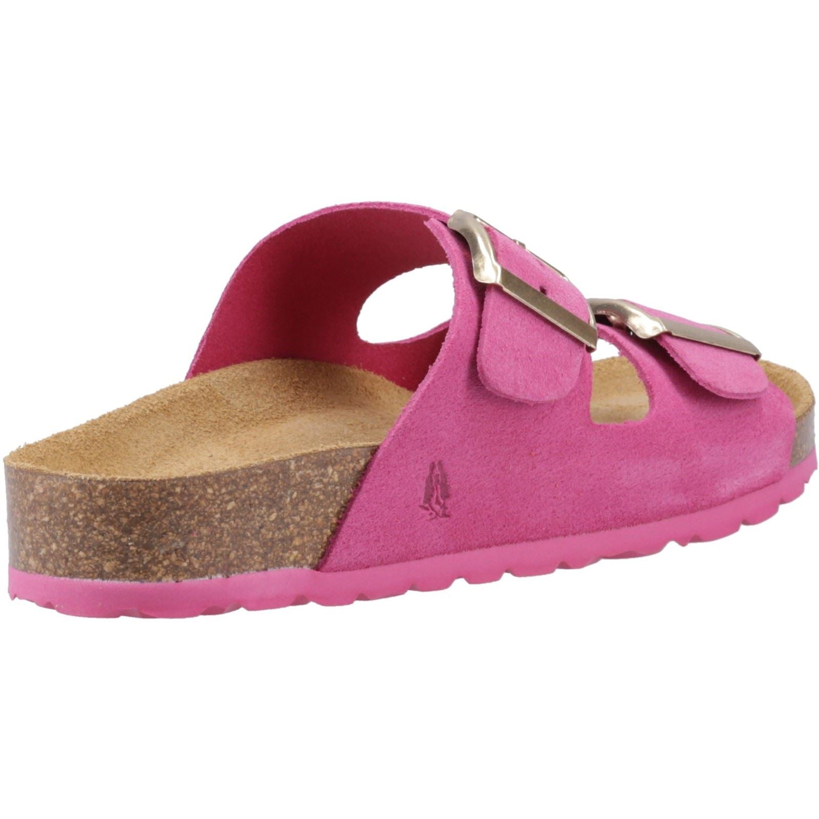 Hush Puppies Brixley Mule Sandales Fuchsia Pour Femmes Suede