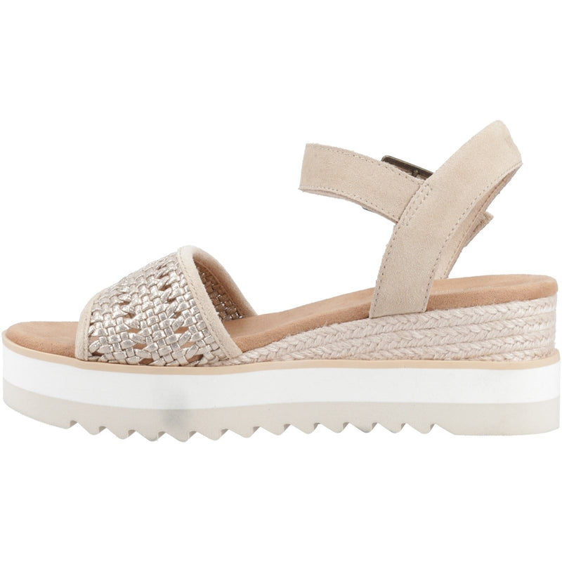 TOMS Diana Sandales Champagne Pour Femmes En Cuir