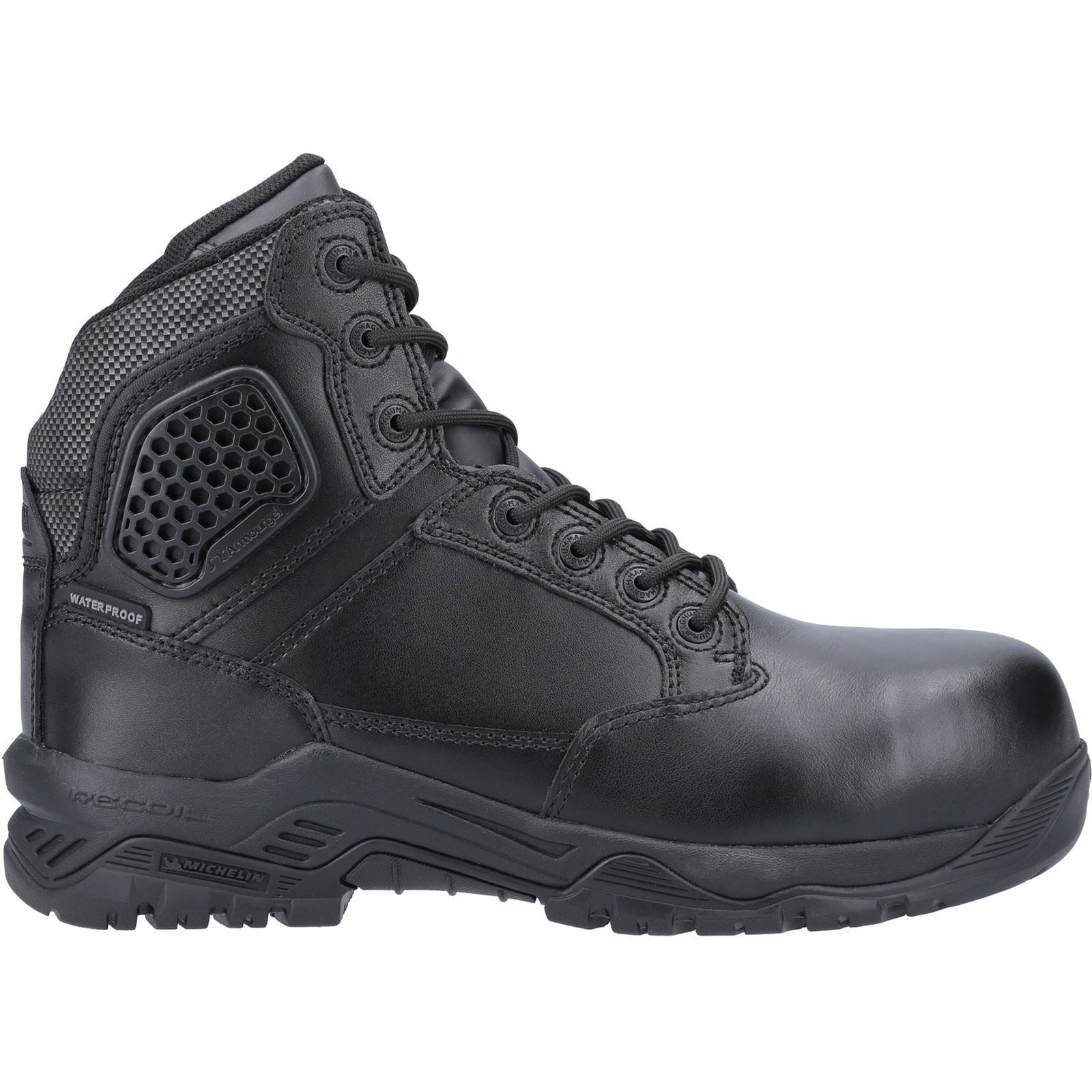 Magnum  Bottes De Sécurité Noires En Cuir Strike Force 6.0