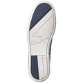 Base London Stern Chaussures Bateau En Cuir Pour Hommes, Bleu Marine