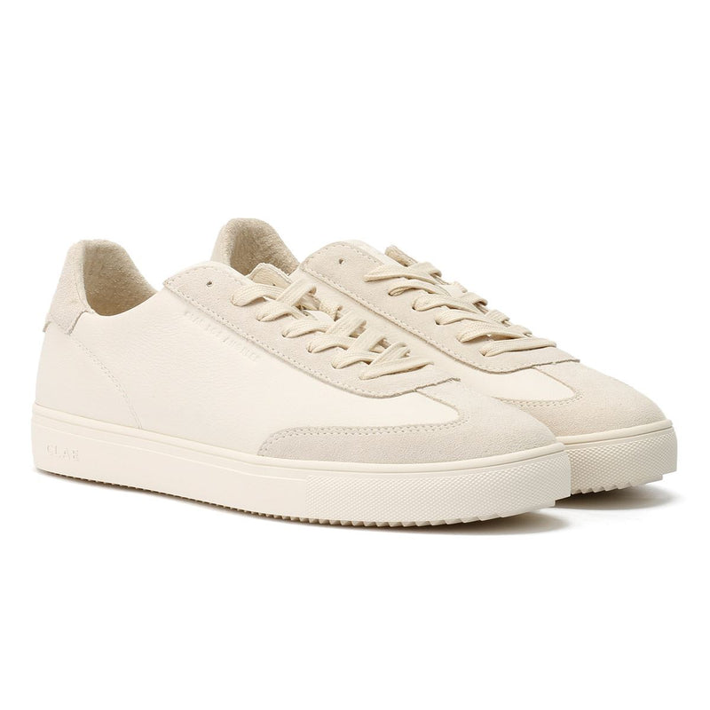 Clae Deane Baskets Blanches En Cuir Pour Hommes