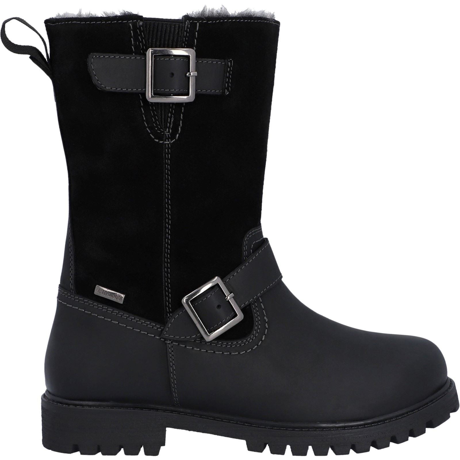 Hunter Ness Bottes Noires En Cuir Pour Femmes