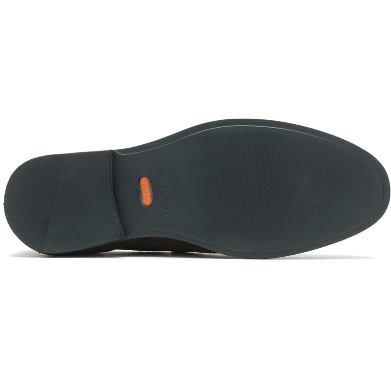 Hush Puppies Earl Slip On Chaussures Loafers Pour Hommes En Daim Marron