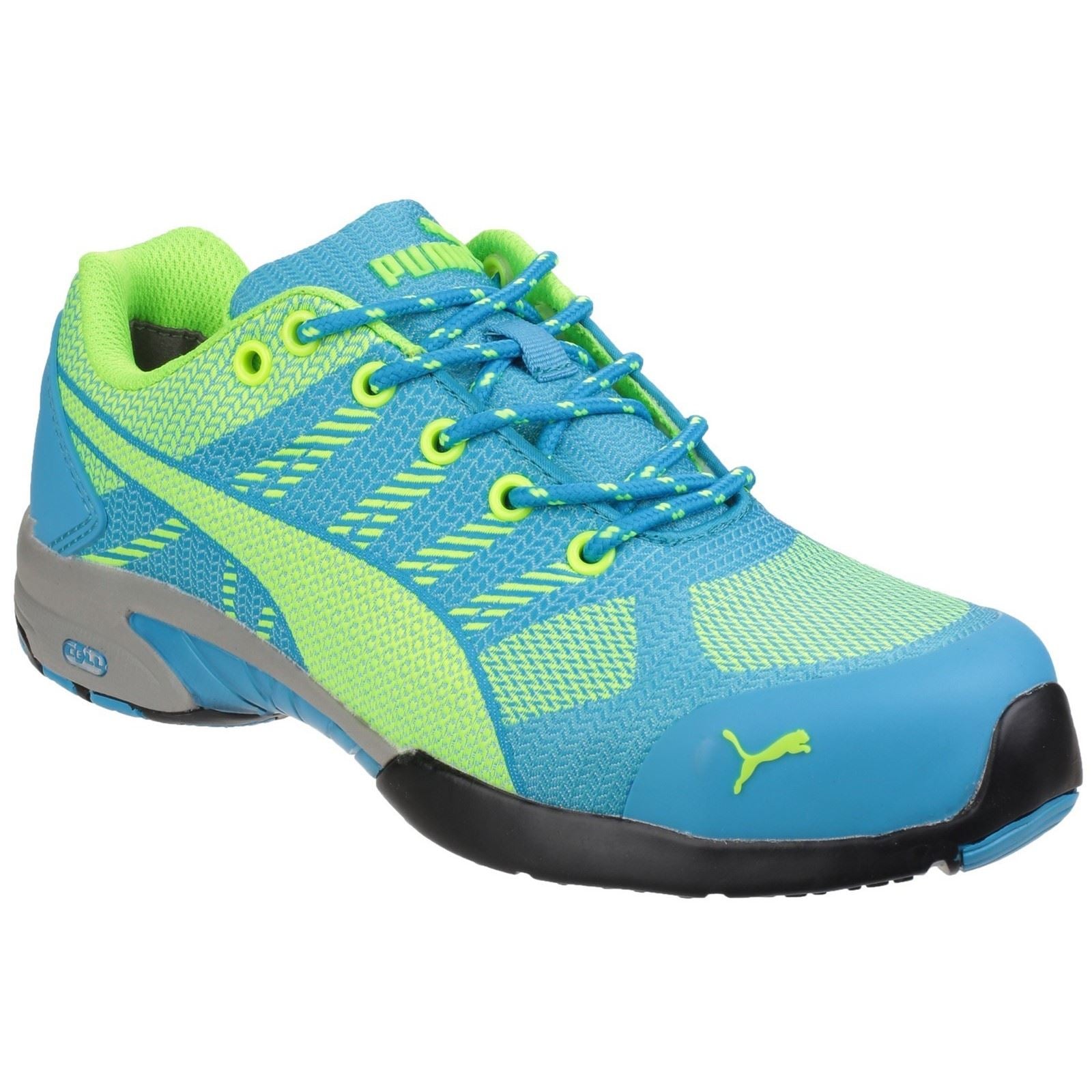 Puma Safety  Baskets De Sécurité Bleues Pour Femmes En Textile Tricoté Celerity