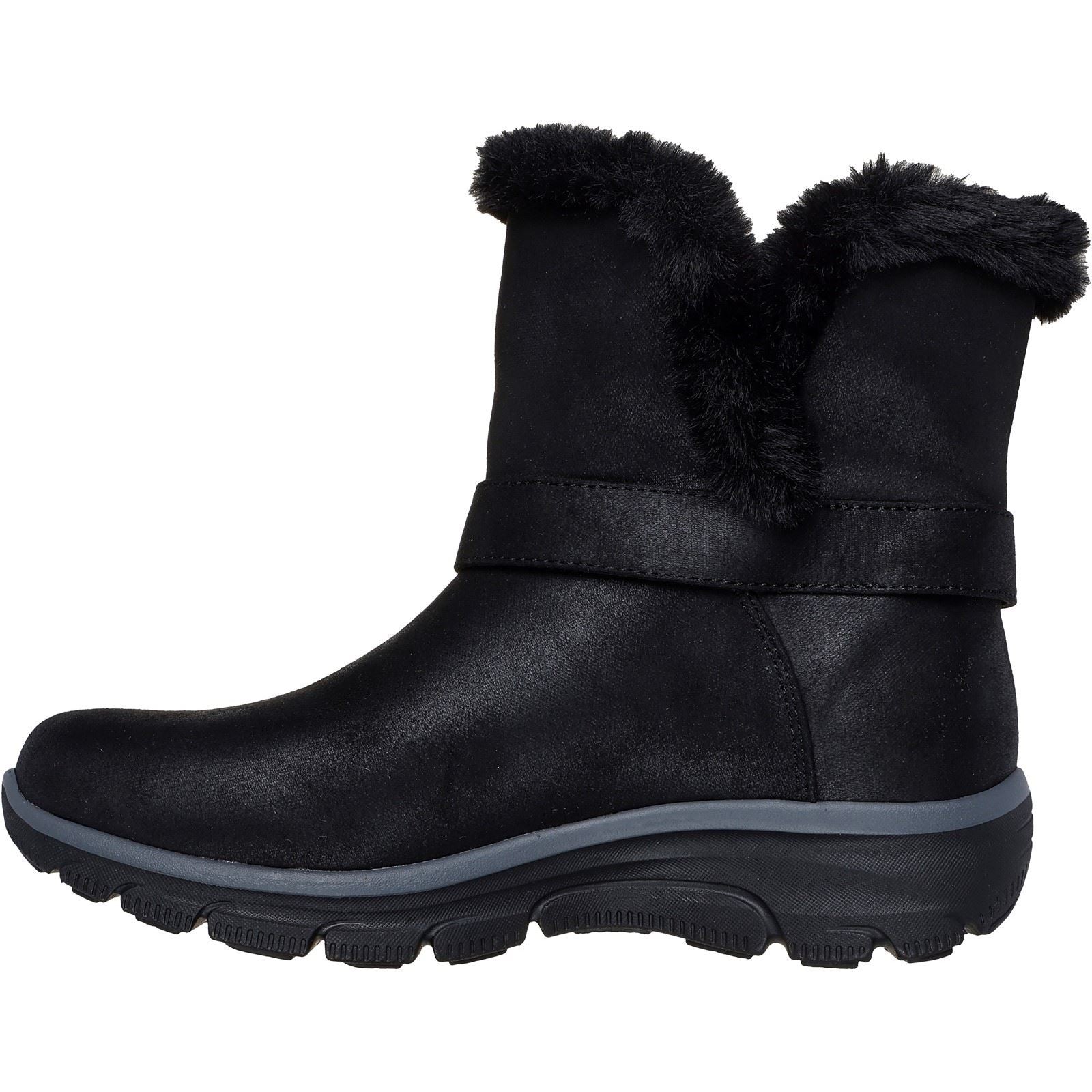 Skechers Easy Going Dreamers Move Bottes Noires Pour Femmes En Textile
