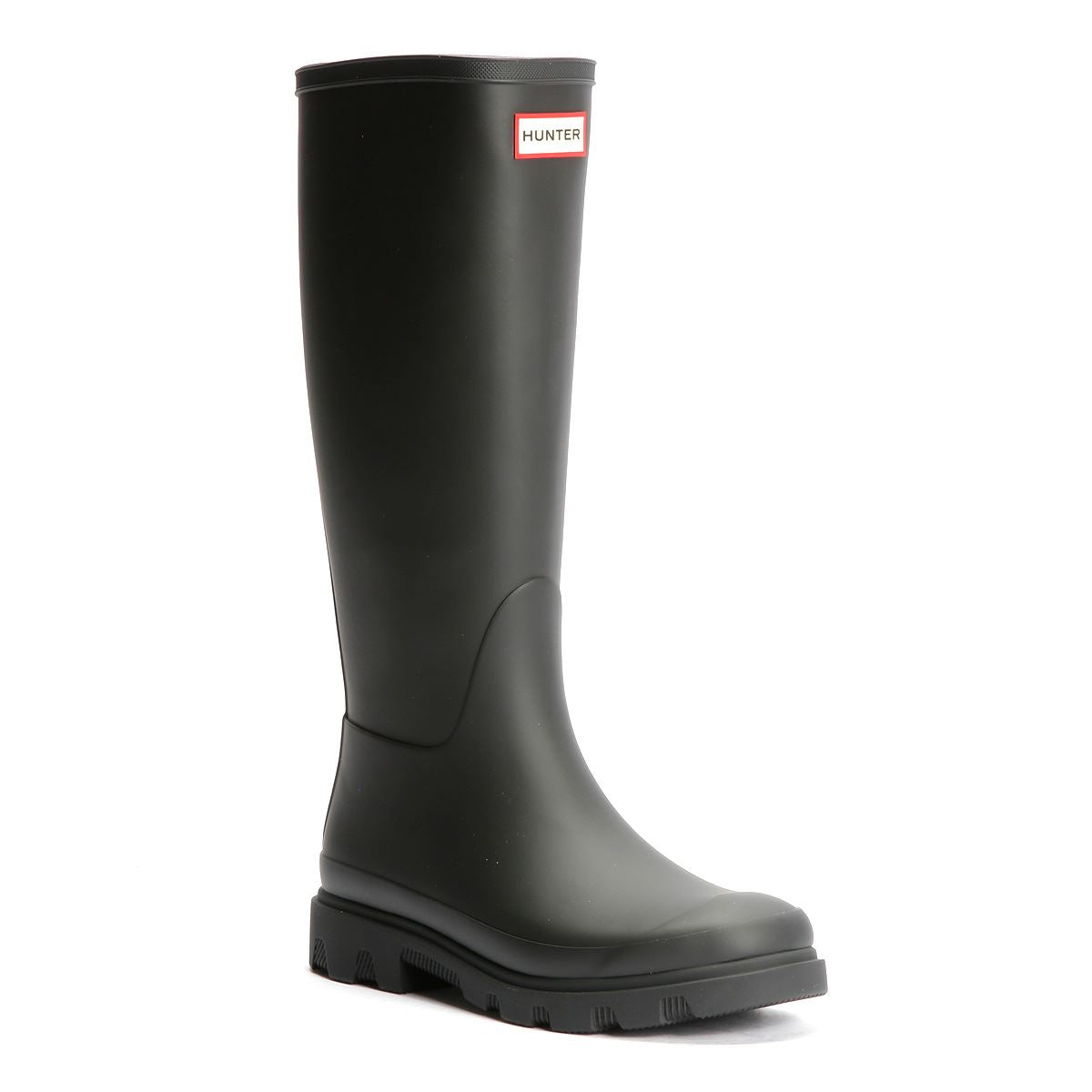 Hunter Downpour Tall Bottes En Caoutchouc Noires Pour Femmes