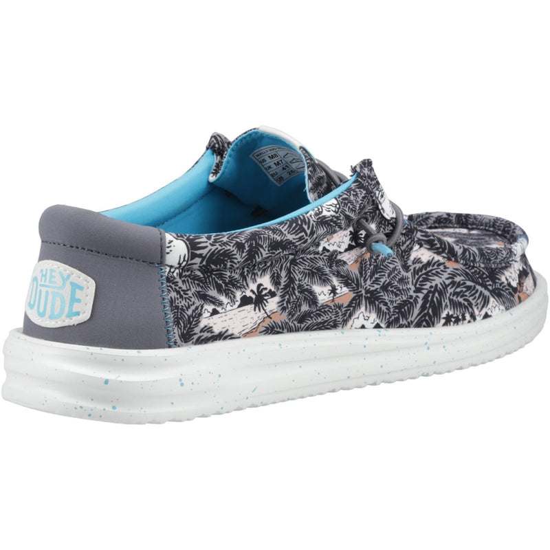 HEYDUDE Wally H2O Tropical Chaussures Bateau Tropicales Noires Pour Hommes