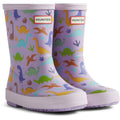 Hunter Kids Dinosaur Boot Bottes En Caoutchouc Violet Dinoosaur Wellington