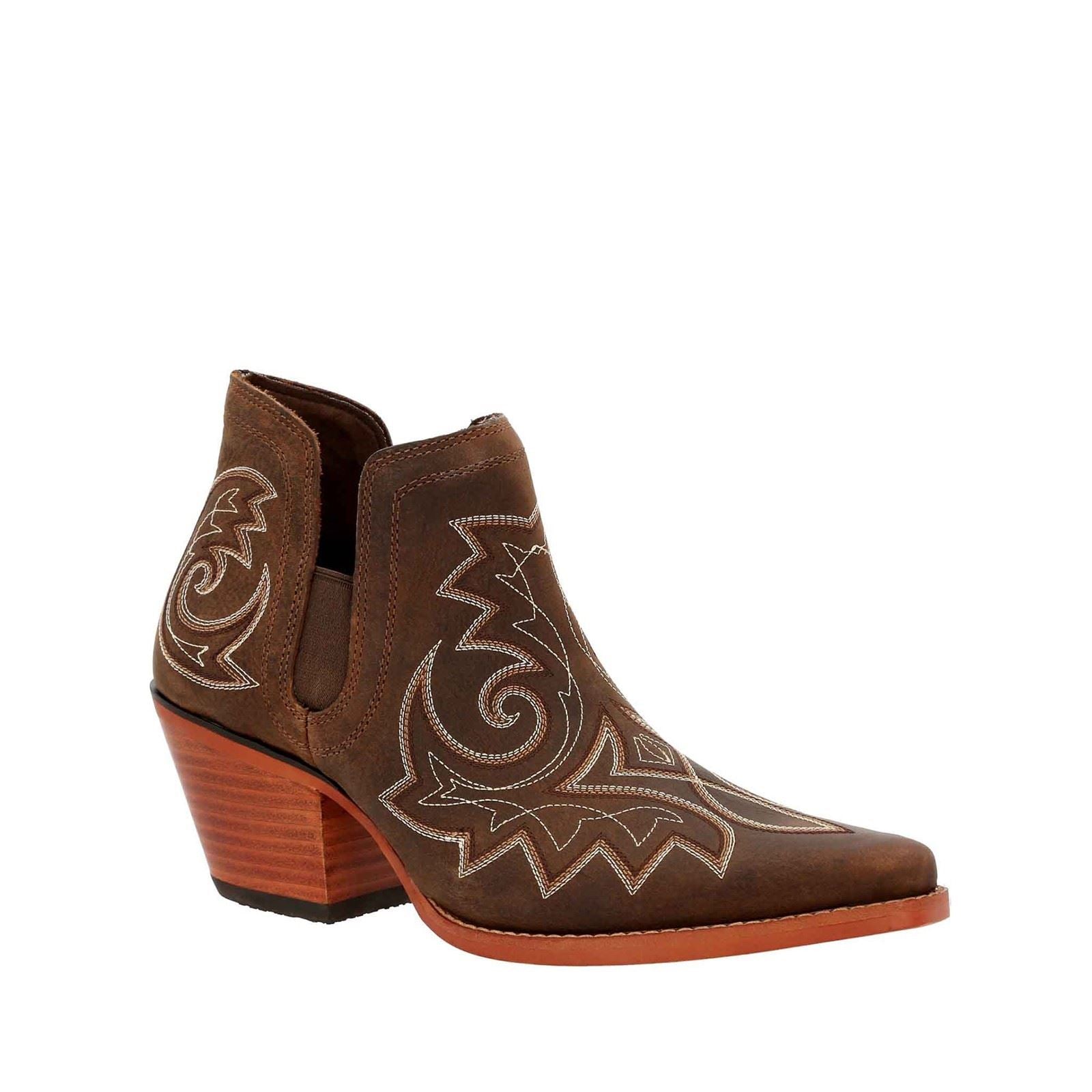 Durango Bottes En Cuir Crush Pour Femmes Couleur Café