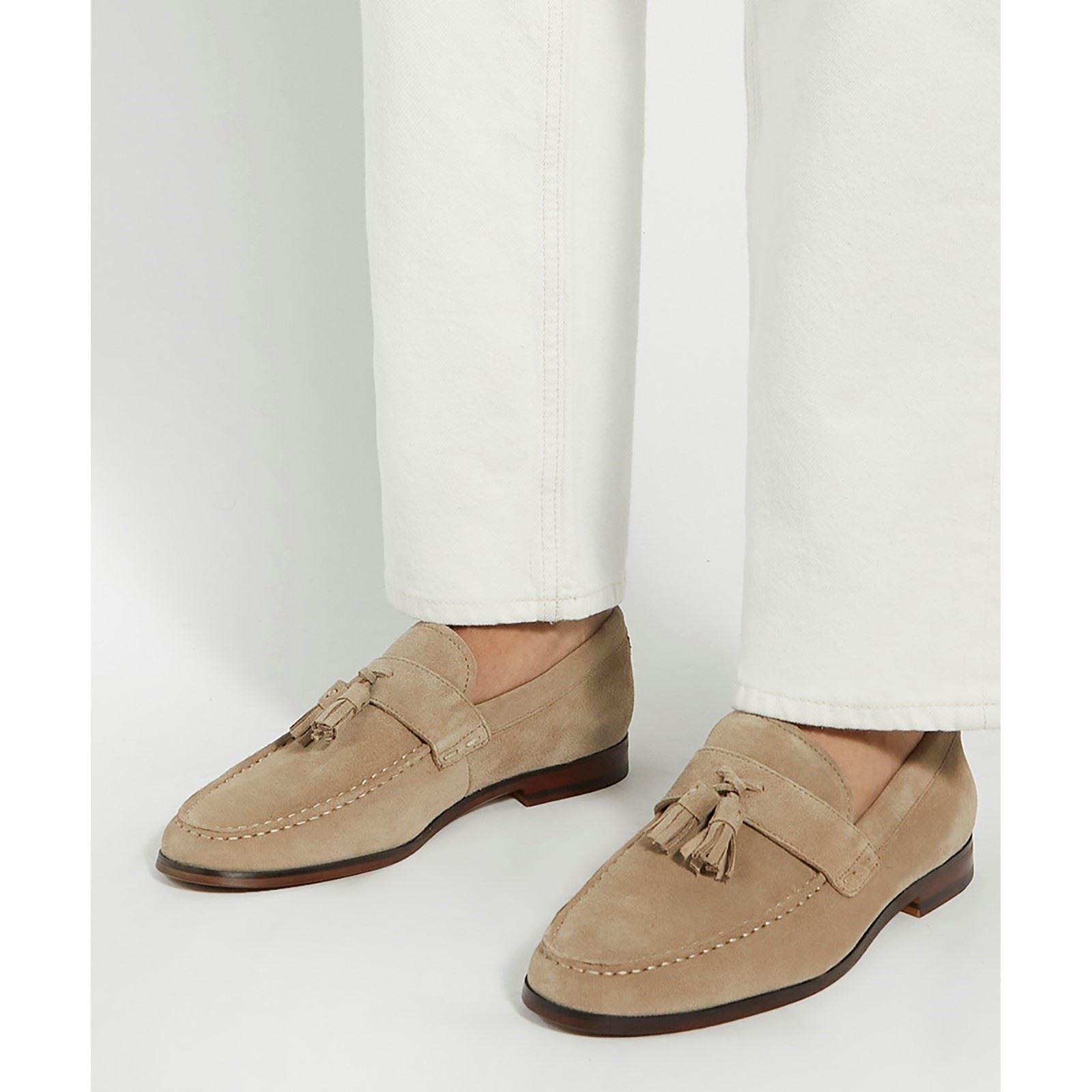 Dune Blaikes Mocassins En Cuir Suède Pour Hommes