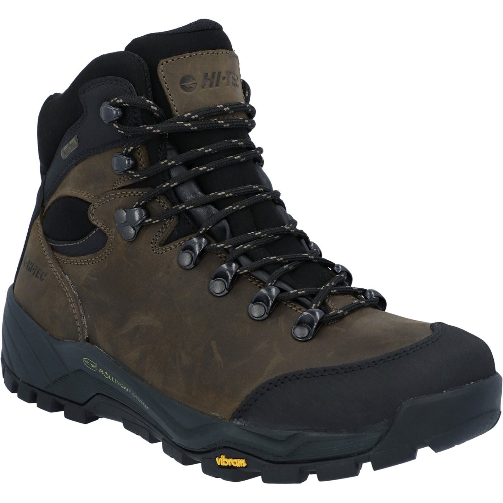 Hi-Tec Altitude Pro RGS Chaussures De Randonnée En Cuir Pour Hommes Couleur Chocolat Noir