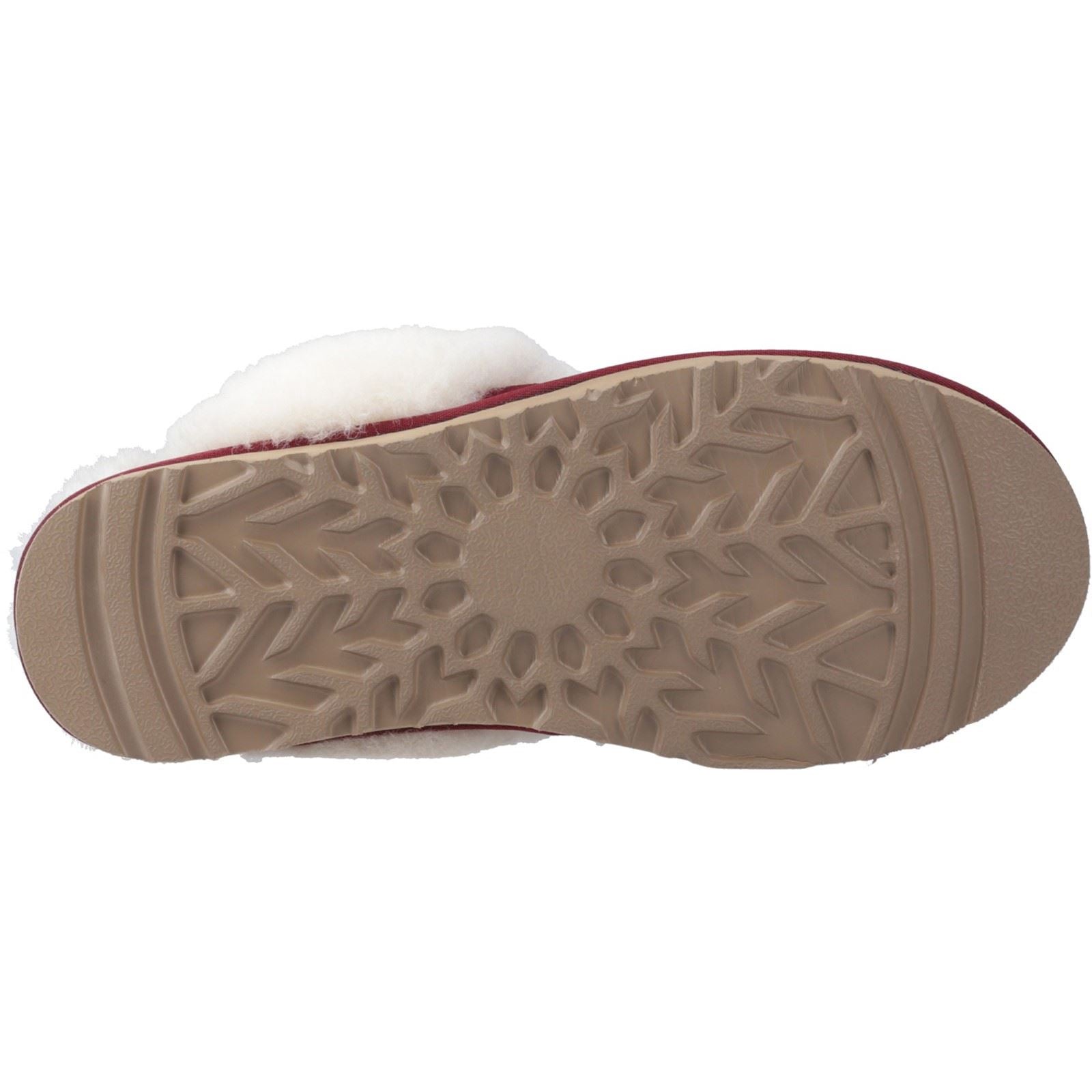 Hush Puppies Samantha Chaussons Bordeaux Pour Femme En Suède