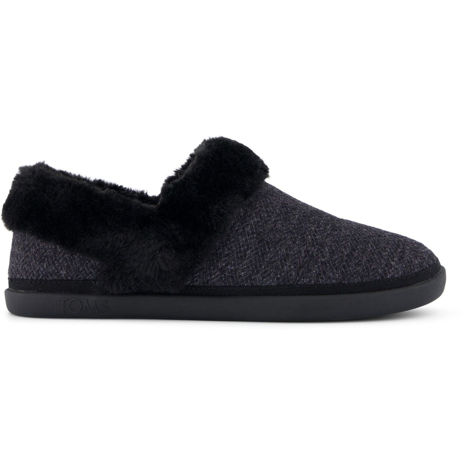 TOMS Oslo Chaussons Noirs Pour Femmes En Synthétique
