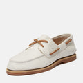 Timberland Classic 2 Eye Chaussures Blanches En Cuir Pour Femmes