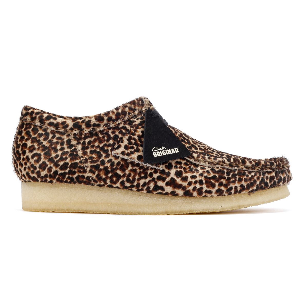 Clarks Originals Wallabee Harajuku Hair-On Chaussures En Cuir Pour Hommes Marron À Lacets