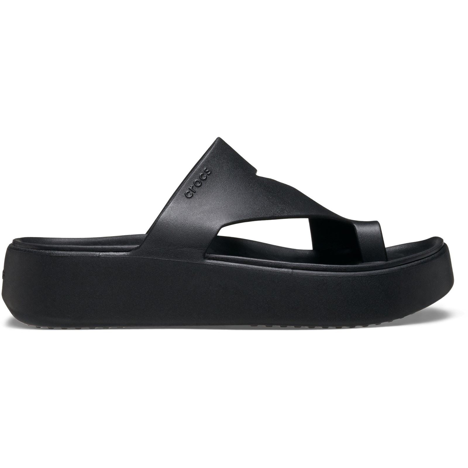 Crocs Getaway Platform Sandales Noires Pour Femme En Thermoplastique