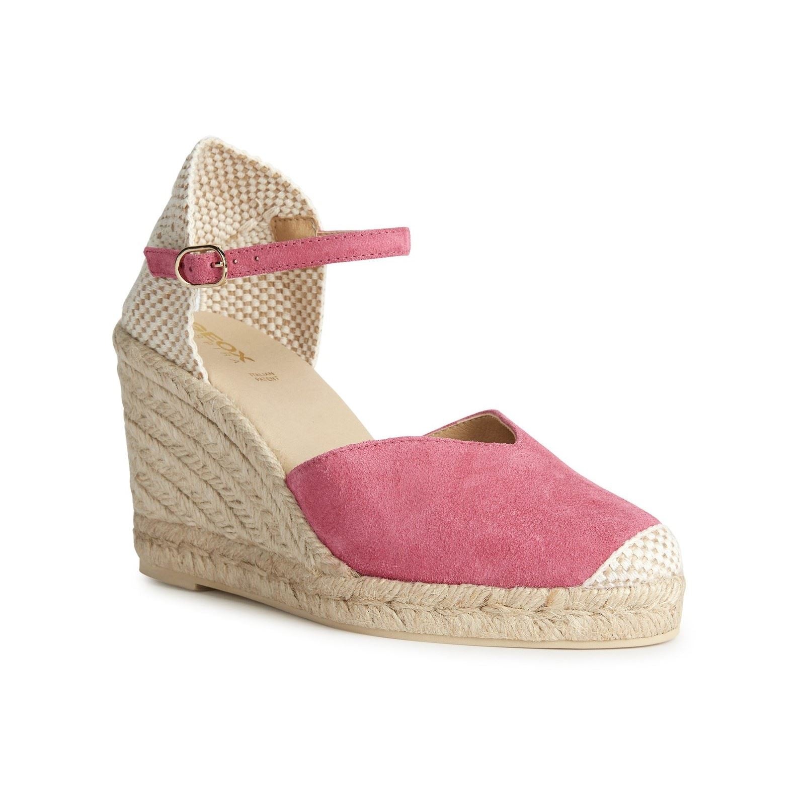 Geox D GELSA Sandales En Cuir Pour Femmes Couleur Cyclamen