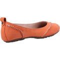 Hush Puppies Janessa Flats En Cuir Pour Femmes De Couleur Corail