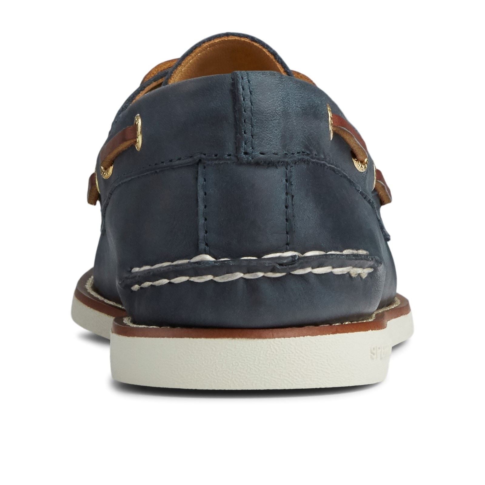 Sperry Authentic Gold Cup Chaussures Bateau Pour Hommes En Cuir Bleu Marine