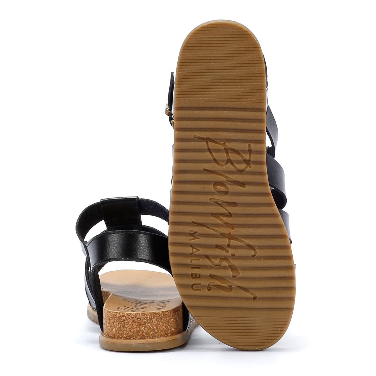 Blowfish Malibu Fillip Dyecut Sandales Noires Pour Femmes