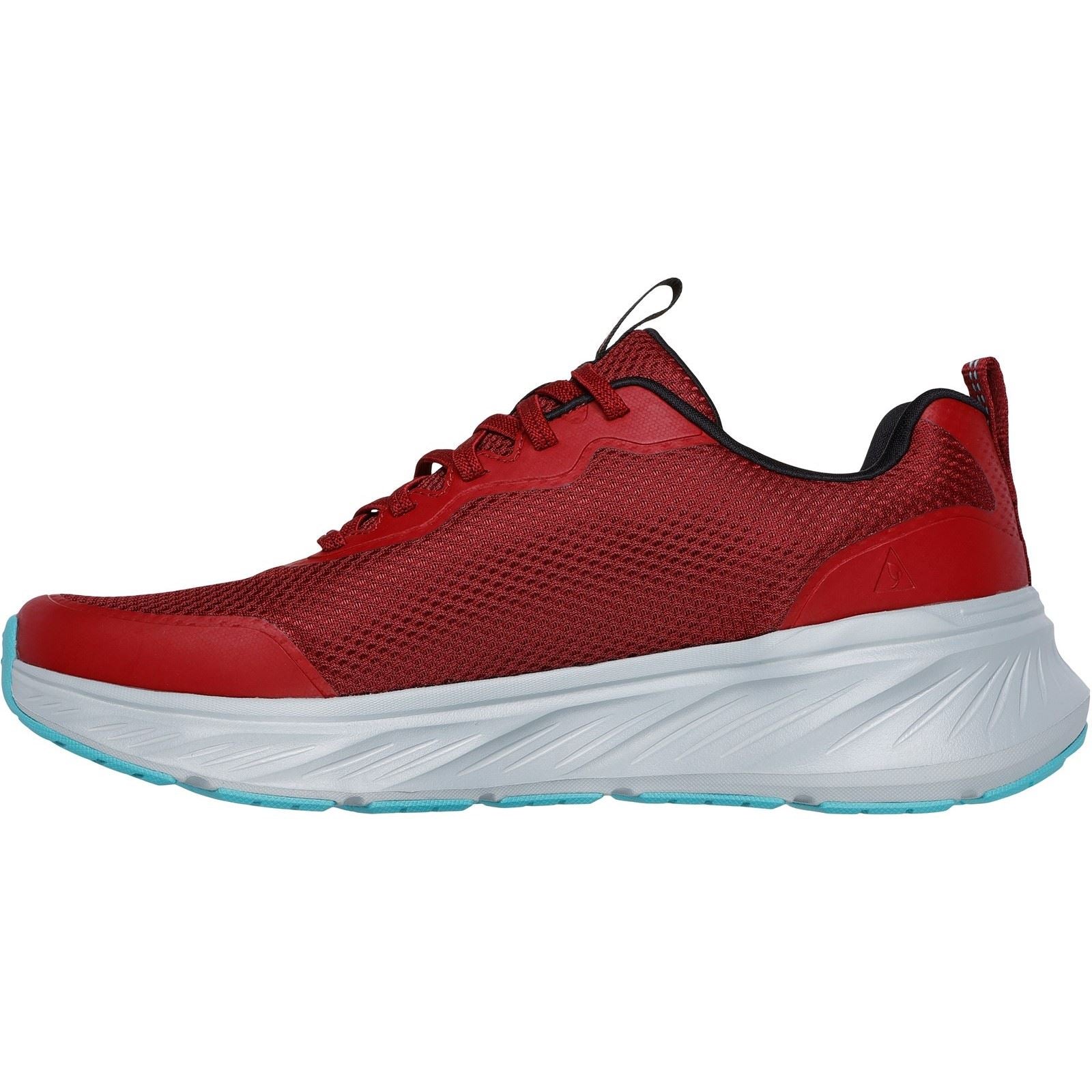 Skechers Edgeride Rekze Chaussures De Sport Homme En Textile Bordeaux/Gris