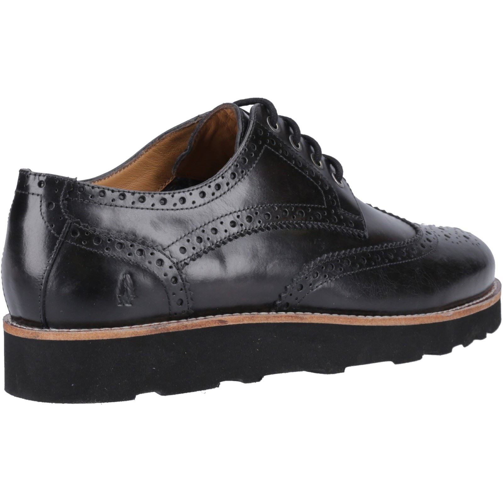 Hush Puppies Kendrick Chaussures Richelieu Noires En Cuir Pour Hommes
