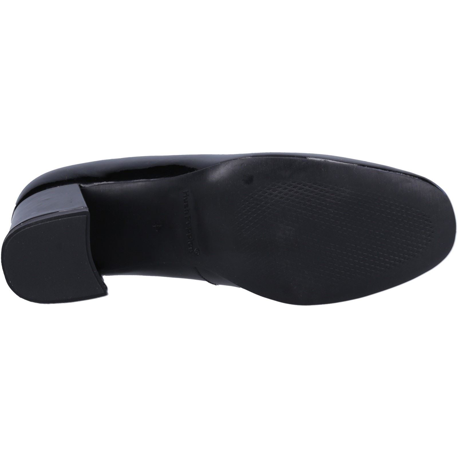 Hush Puppies Alicia Talons Hauts Noirs Pour Femmes En Cuir