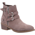 Hush Puppies Jenna Bottes En Cuir Pour Femme Couleur Taupe