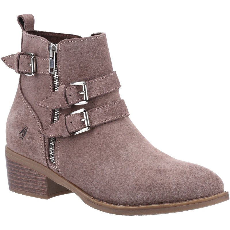 Hush Puppies Jenna Bottes En Cuir Pour Femme Couleur Taupe