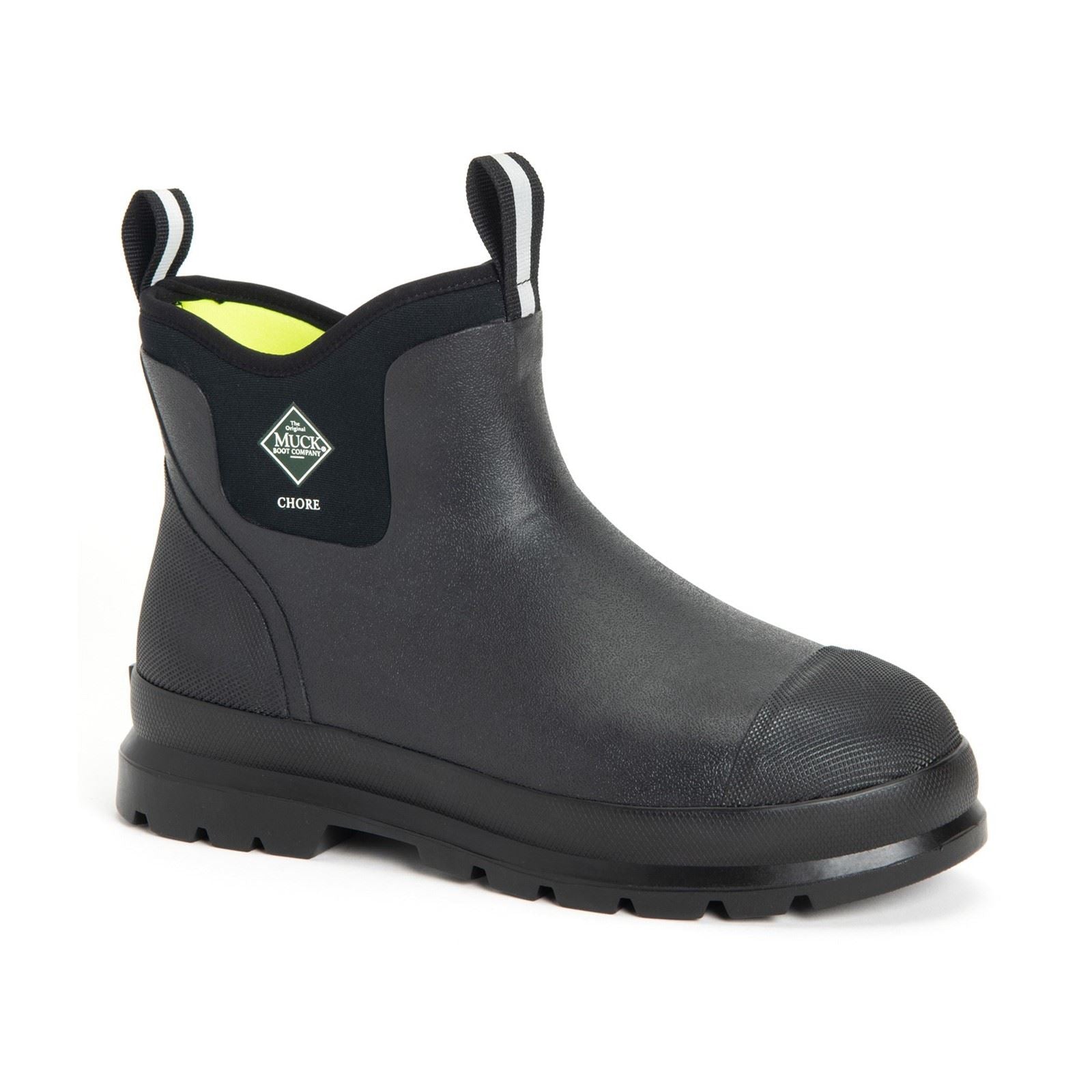 Muck Boots Chore Classic Chelsea Bottes En Caoutchouc Noires Wellington