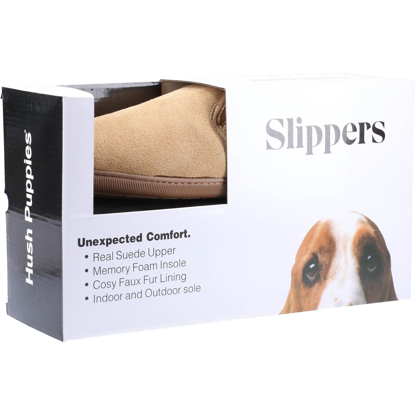 Hush Puppies Arnold Chaussons Pour Hommes En Daim Couleur Beige
