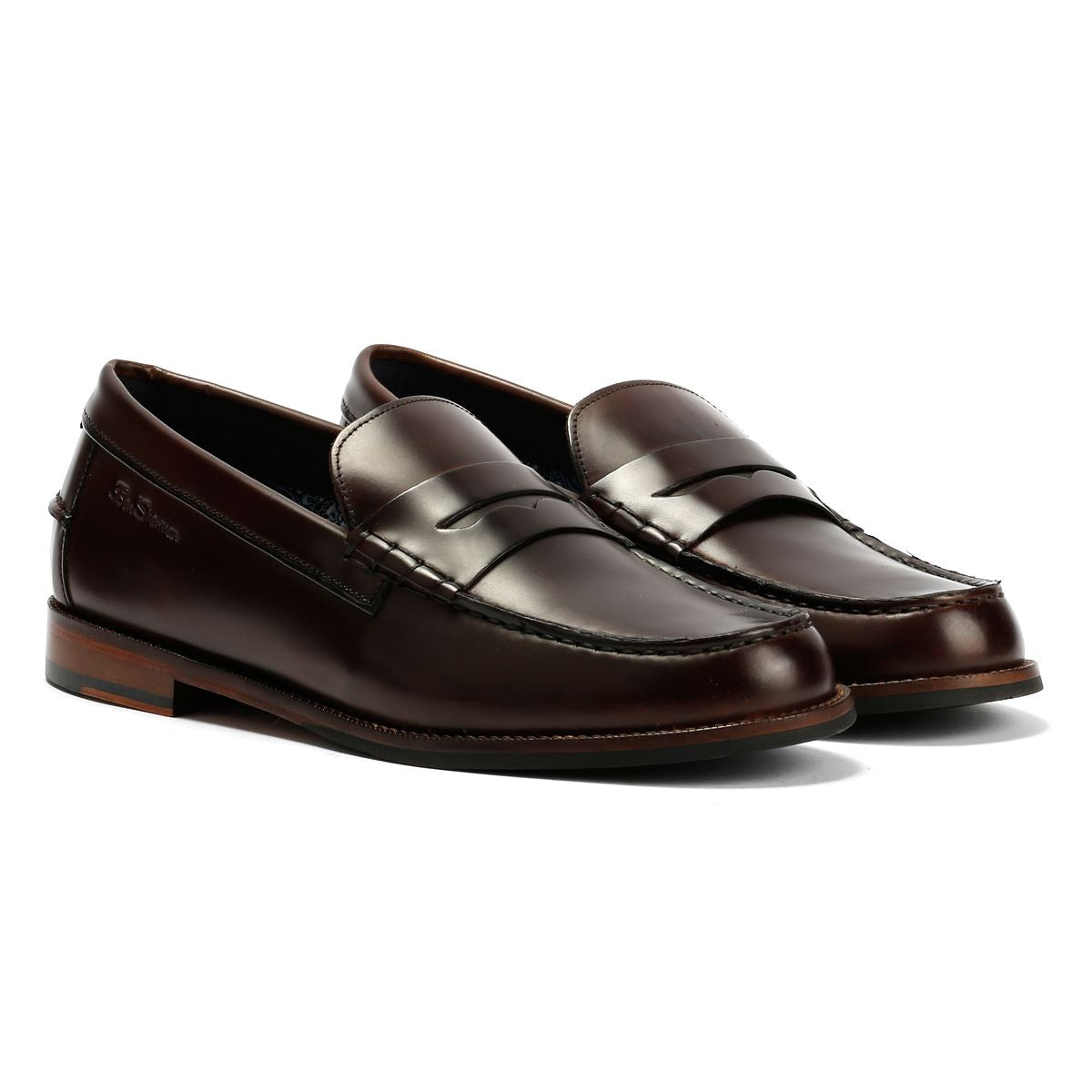 Ben Sherman Sid Mocassins En Cuir Pour Hommes Marron
