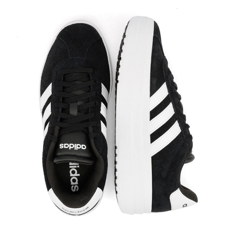 Adidas VL Court Bold Baskets Noires En Cuir Pour Femmes