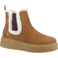 Hush Puppies Bella Bottes Plates Chelsea Pour Femmes En Daim Brun Clair