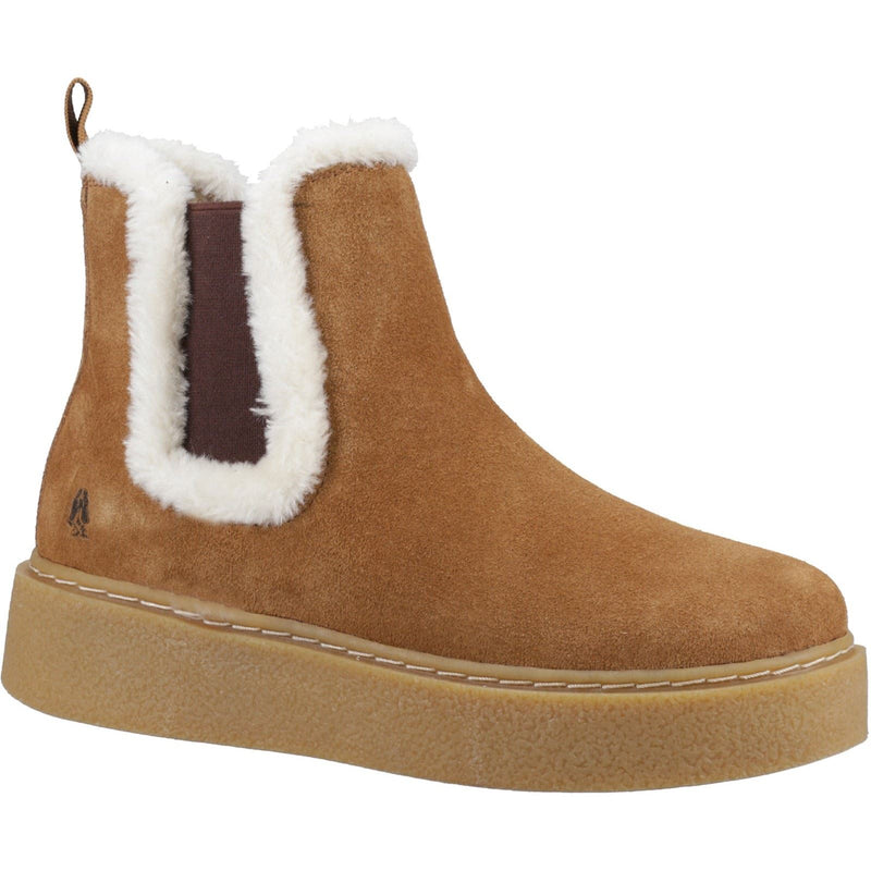 Hush Puppies Bella Bottes Plates Chelsea Pour Femmes En Daim Brun Clair