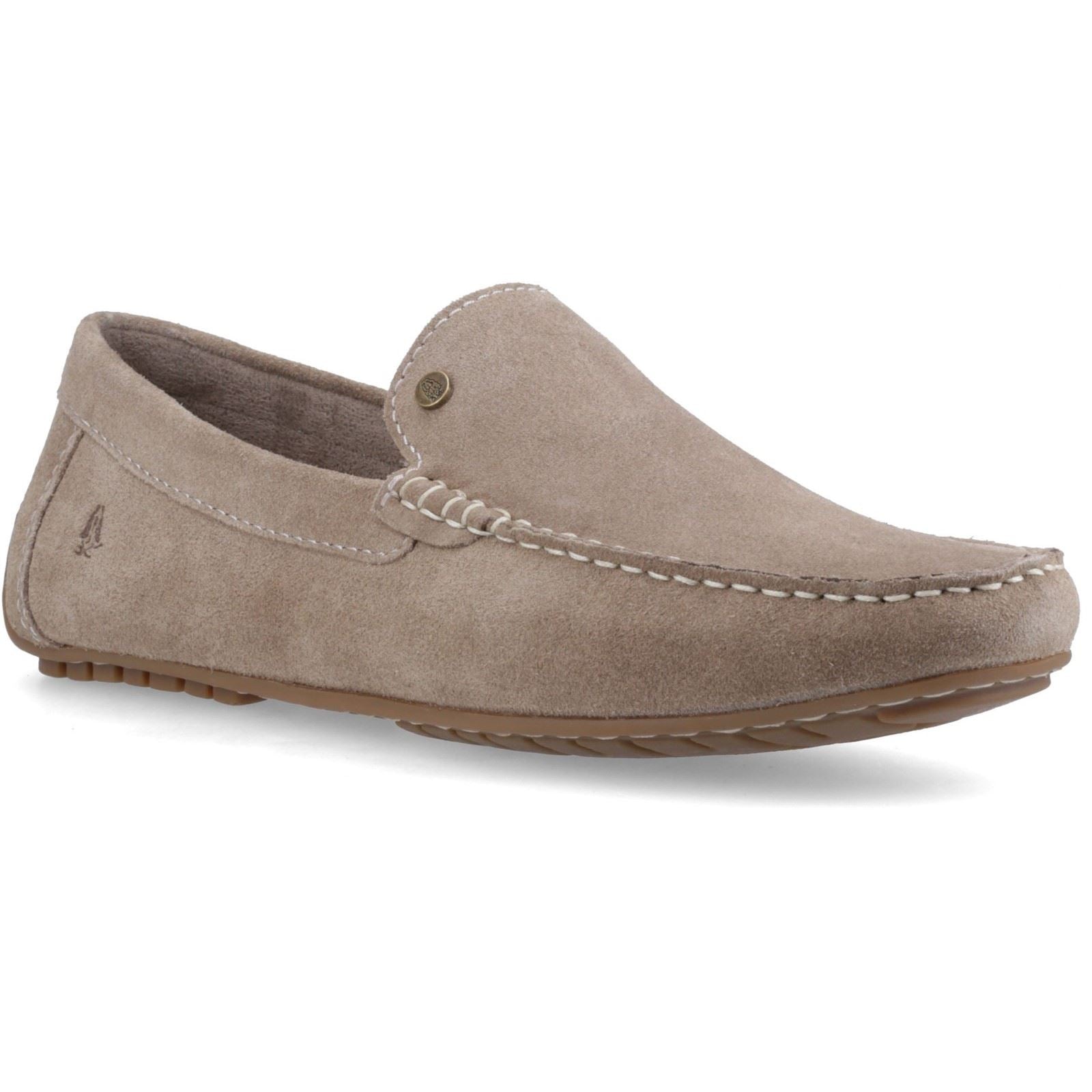 Hush Puppies Ralph Suede Mocassins En Cuir Pour Hommes Taupe