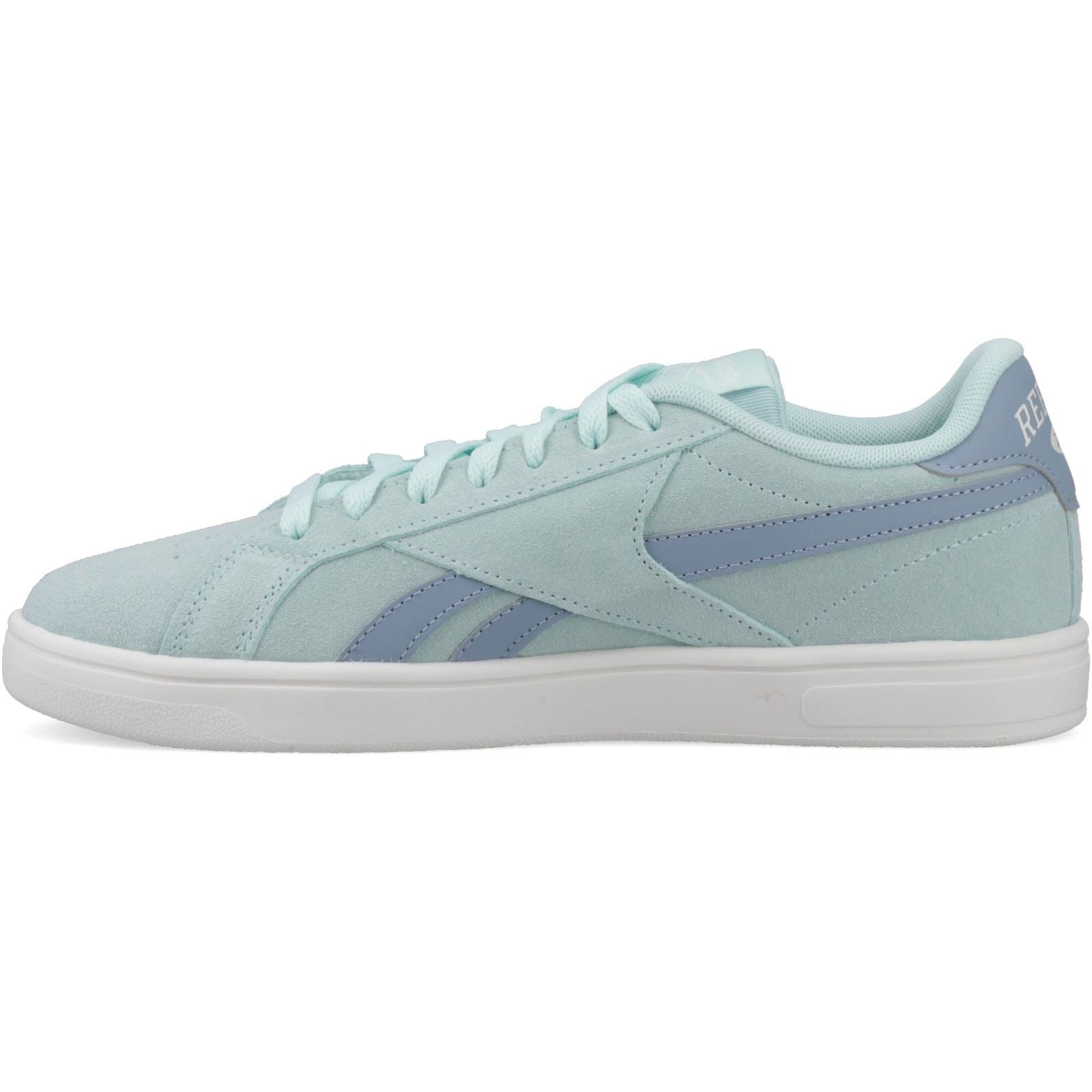 Reebok Court Retro Sneakers Textiles Pour Femme Glitchaqua/Leisureblue/Chalk