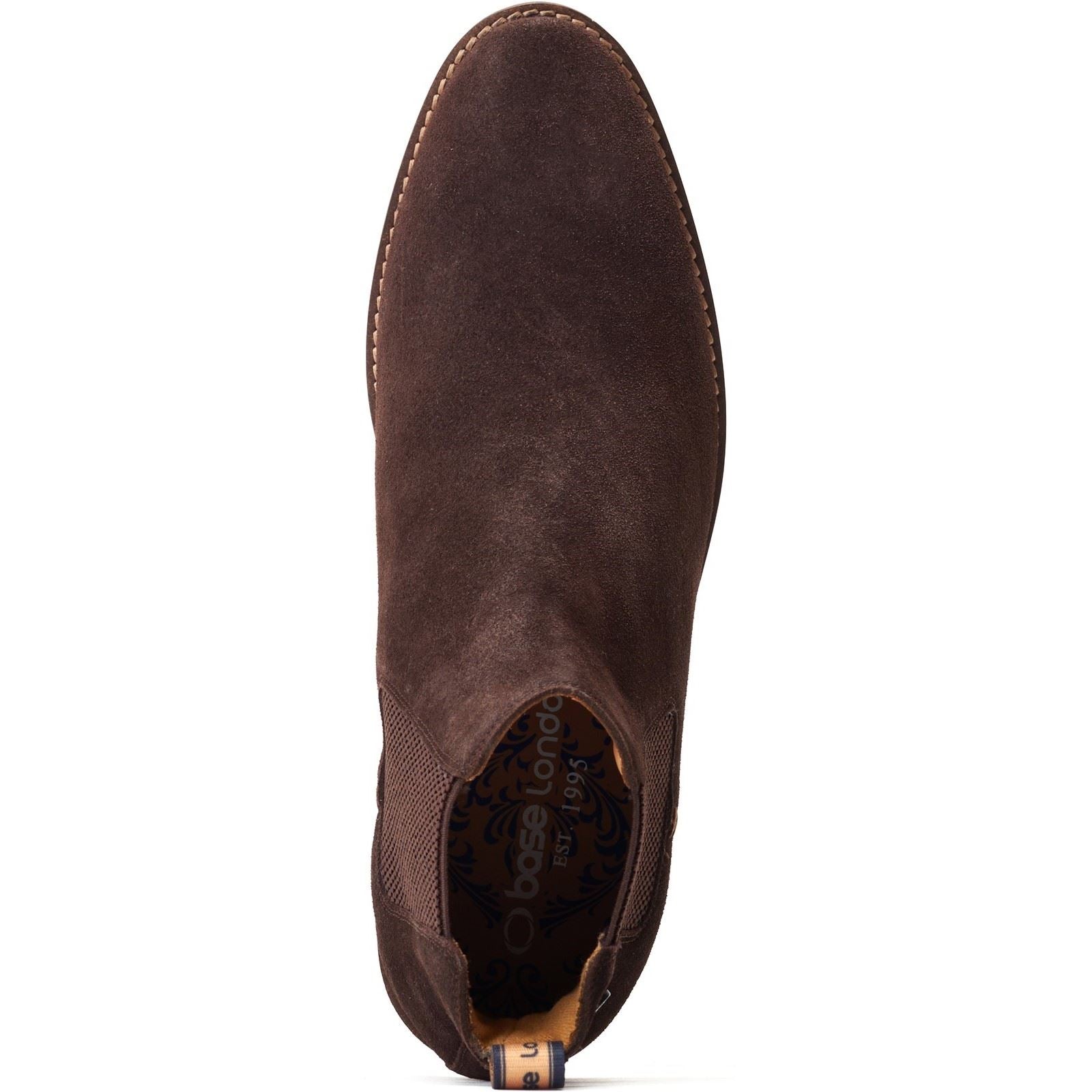 Base London Virgil Bottes En Cuir Brûlé Marron Pour Homme