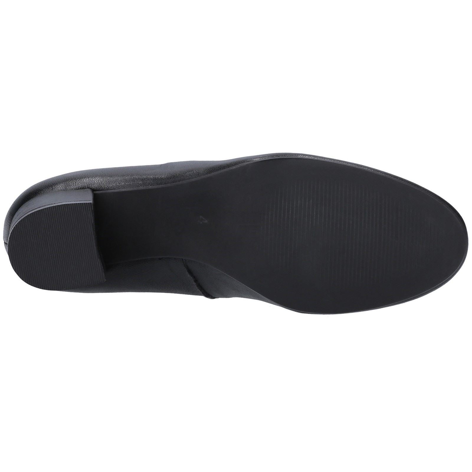 Hush Puppies Anna Wide Talons Noirs En Cuir Pour Femmes