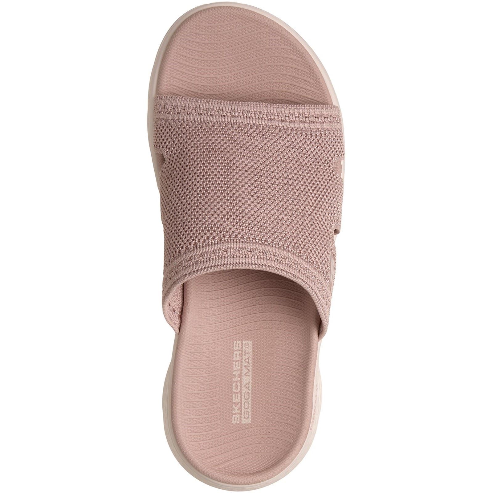 Skechers Go Walk Flex Sandales Blush En Polyester Pour Femmes