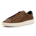 Boss Kieran Tennis Baskets En Cuir Marron Pour Hommes