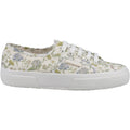 Superga 2750 Floral Print Sneakers Blancs En Coton Pour Femmes À Imprimé Floral.
