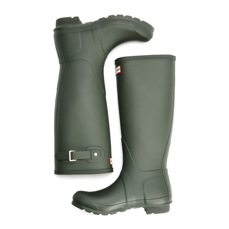 Hunter Original Tall Bottes En Caoutchouc Vertes Pour Femmes