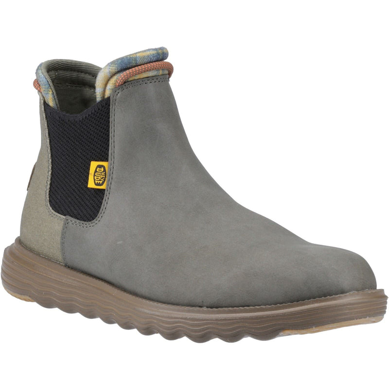 HEYDUDE Branson Classic Bottes Pour Hommes Olive Foncé/Espresso