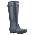 Hunter Original Tall Back Adjustable Bottes En Caoutchouc Bleu Marine Pour Femme