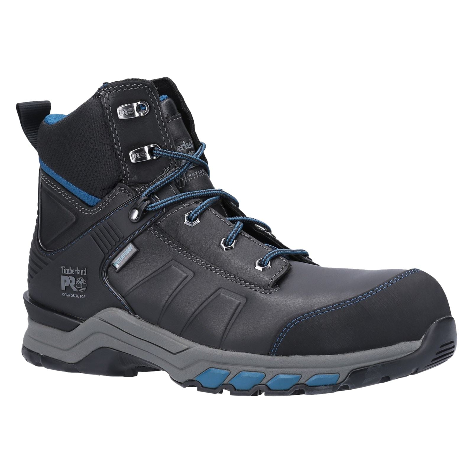 Timberland Pro  Bottes De Sécurité En Cuir Noir/Teal Hypercharge Work