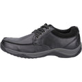 Hush Puppies Derek Chaussures En Cuir Noir À Lacets Pour Hommes