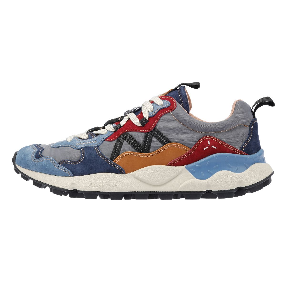 Flower Mountain Lenzan Baskets Bleu En Daim Pour Hommes